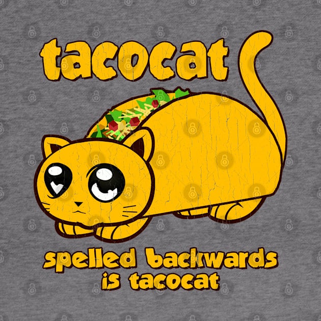 Funny - Tacocat (vintage distressed look) by robotface